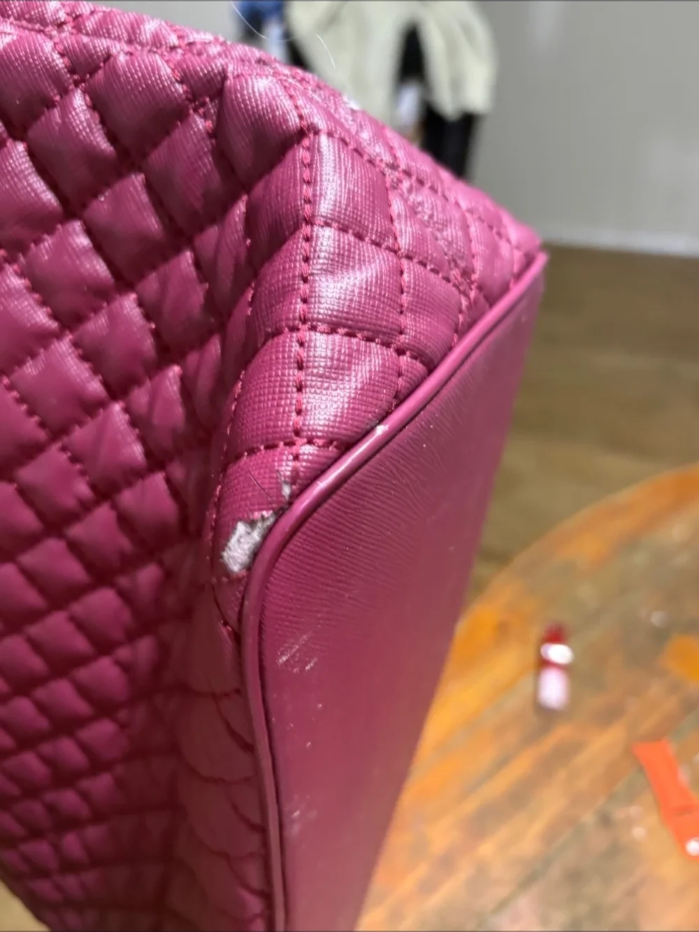 Coach Quilted Cahain-Handle Tote Bag in Pink - PROJECT